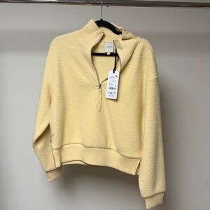 Varley Jaylin half zip fleece reed yellow